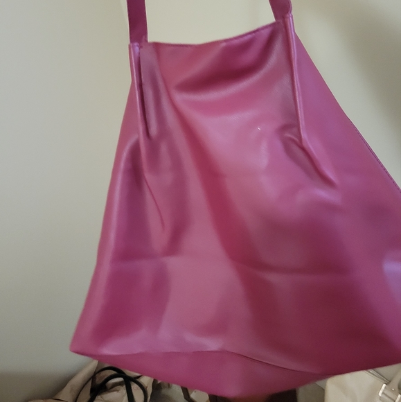 NWT Saks Fith Avenue Burgundy large Tote bag - Picture 6 of 8